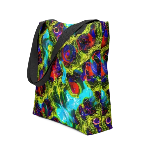 Chromatic Vines on a Tote Bag