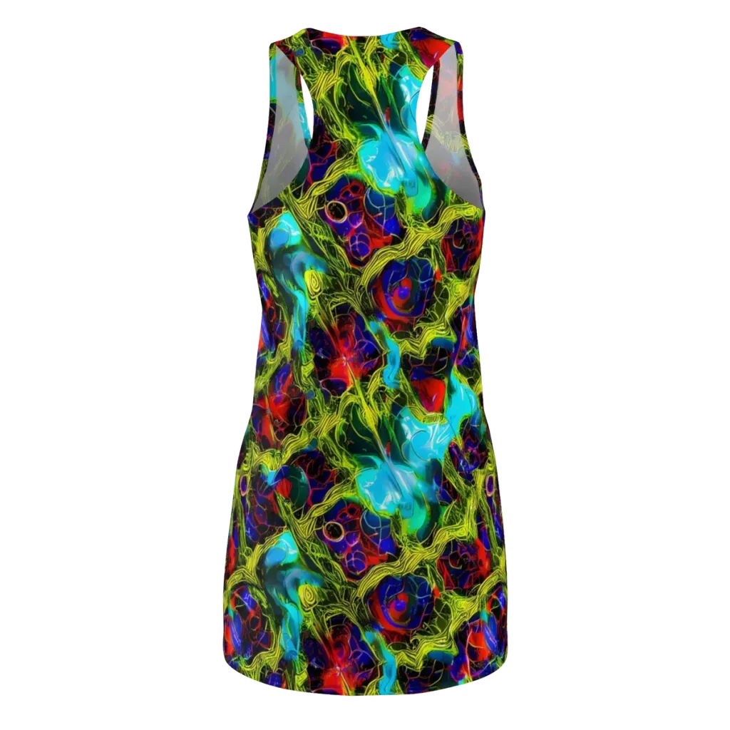 Chromatic Vines on Racerback Dress — Back