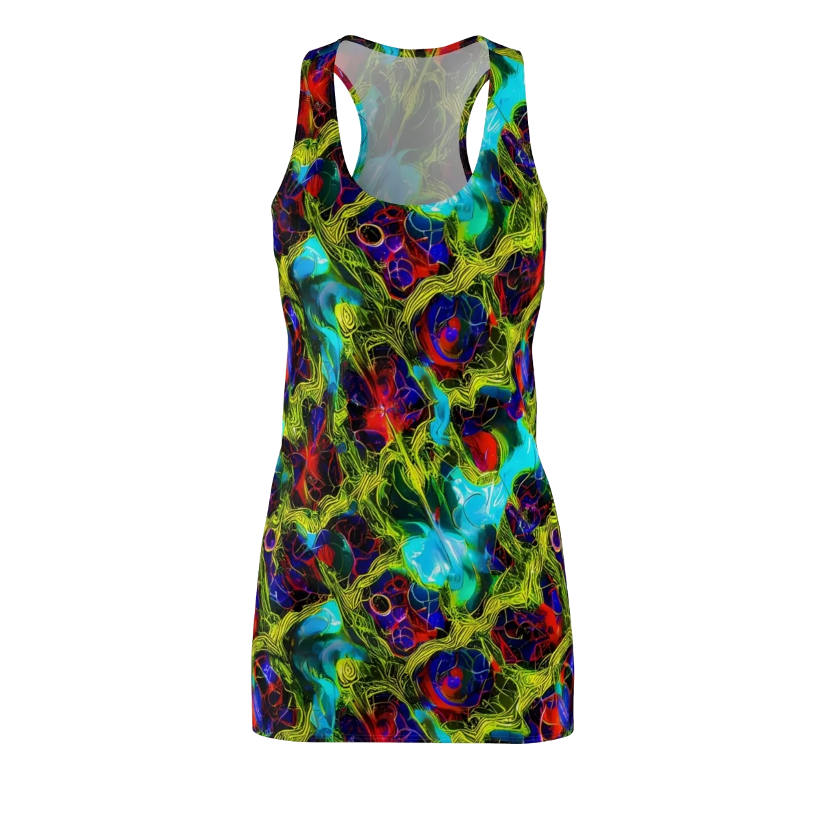 Chromatic Vines on Racerback Dress — Front