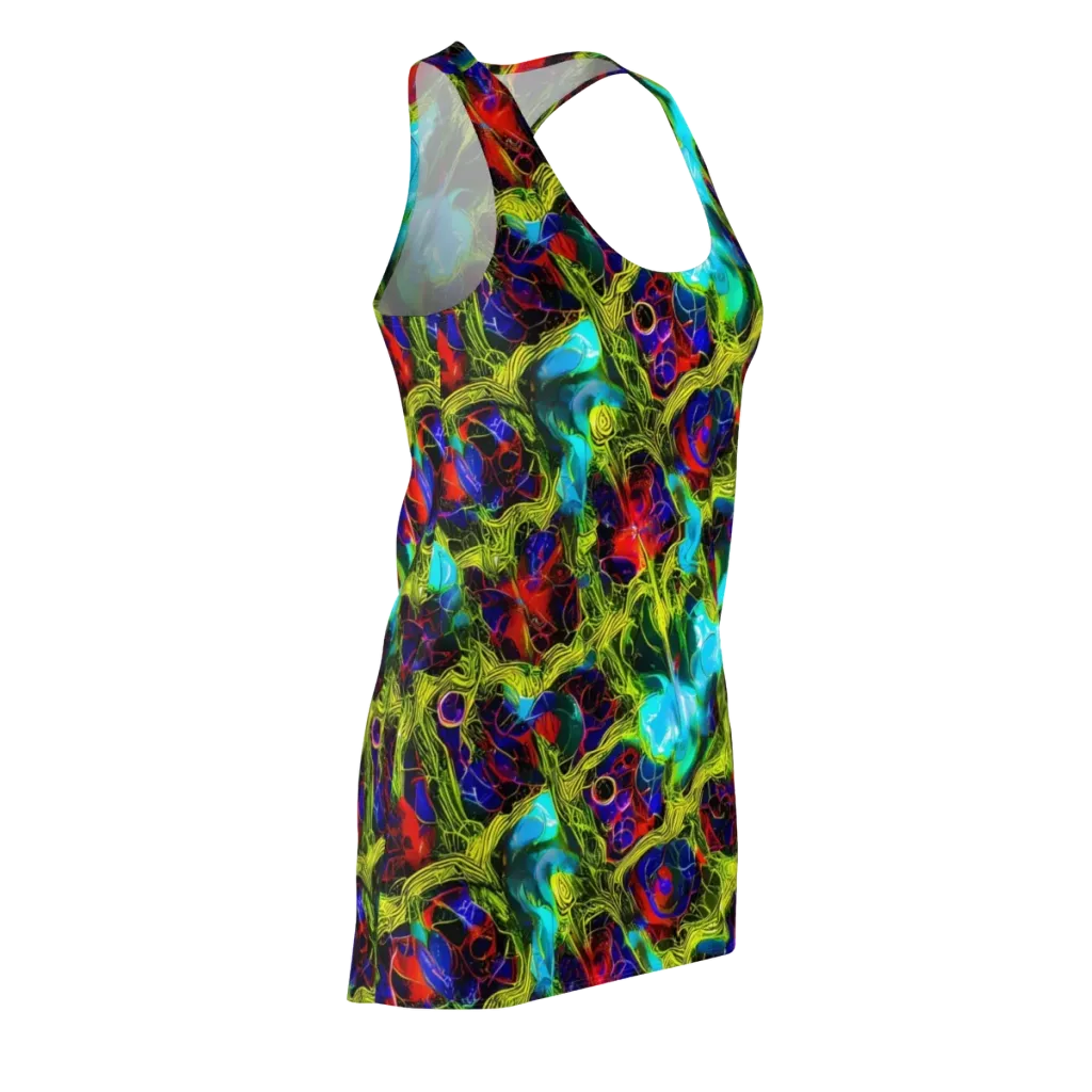 Chromatic Vines on Racerback Dress — Front Side