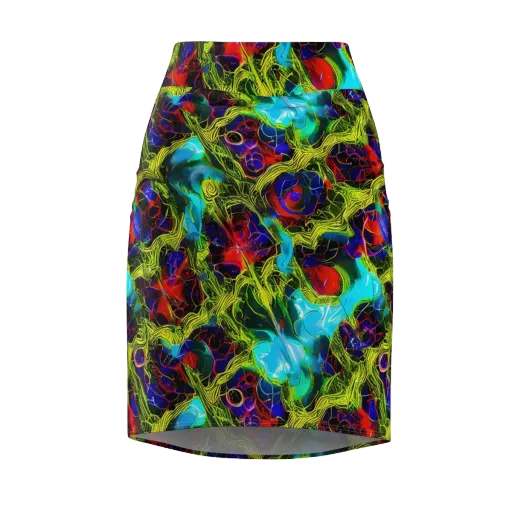 Chromatic Vines on a Pencil Skirt