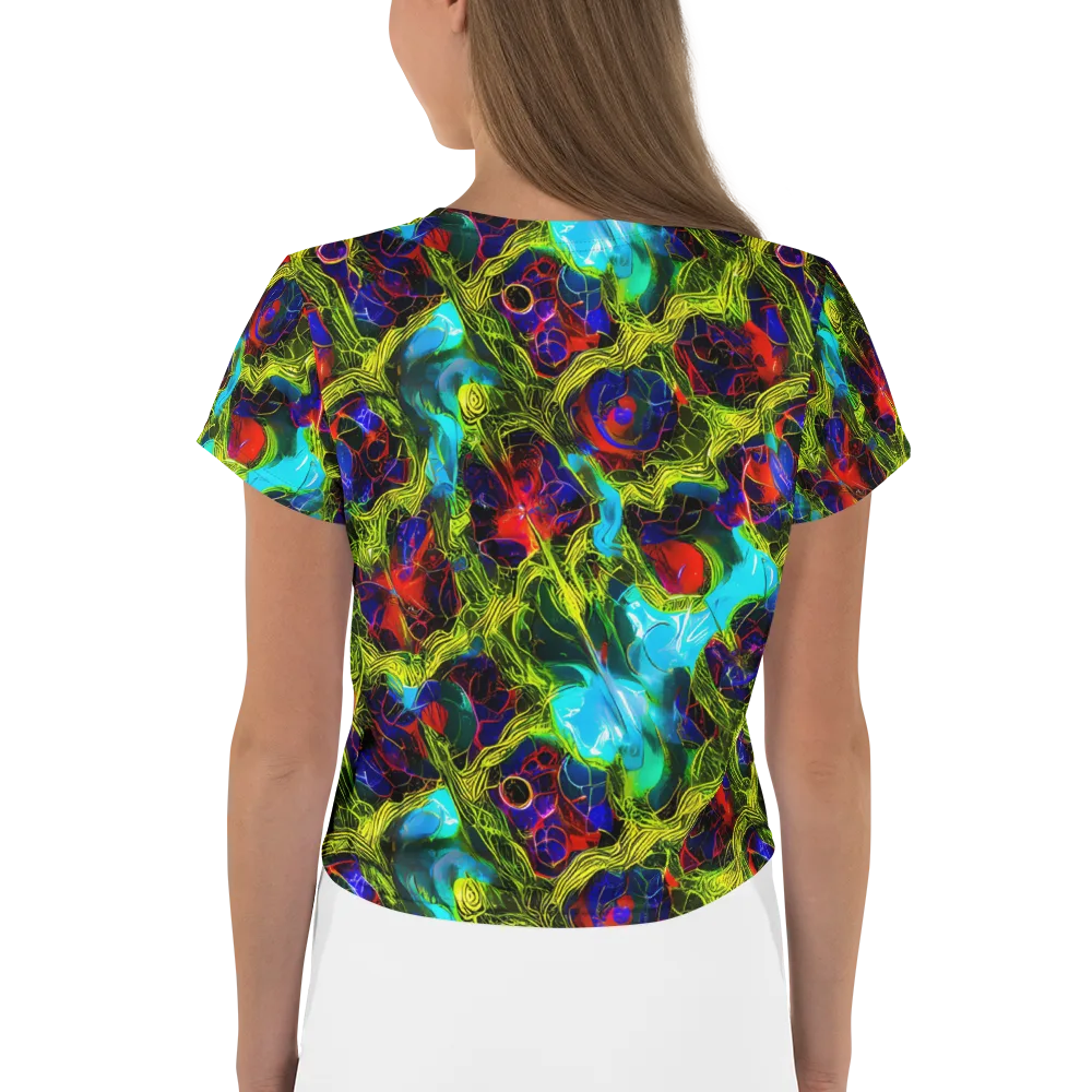 Chromatic Vines on Crop Tee — Back