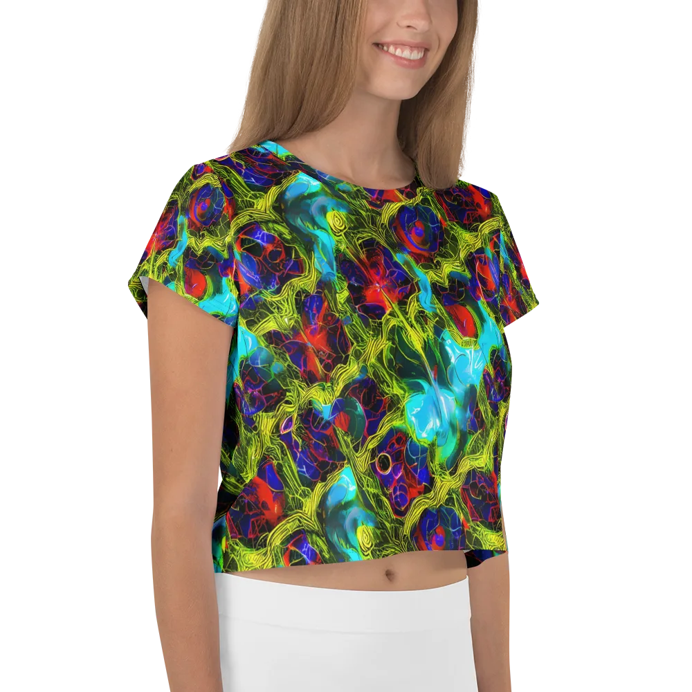Chromatic Vines on Crop Tee — Right