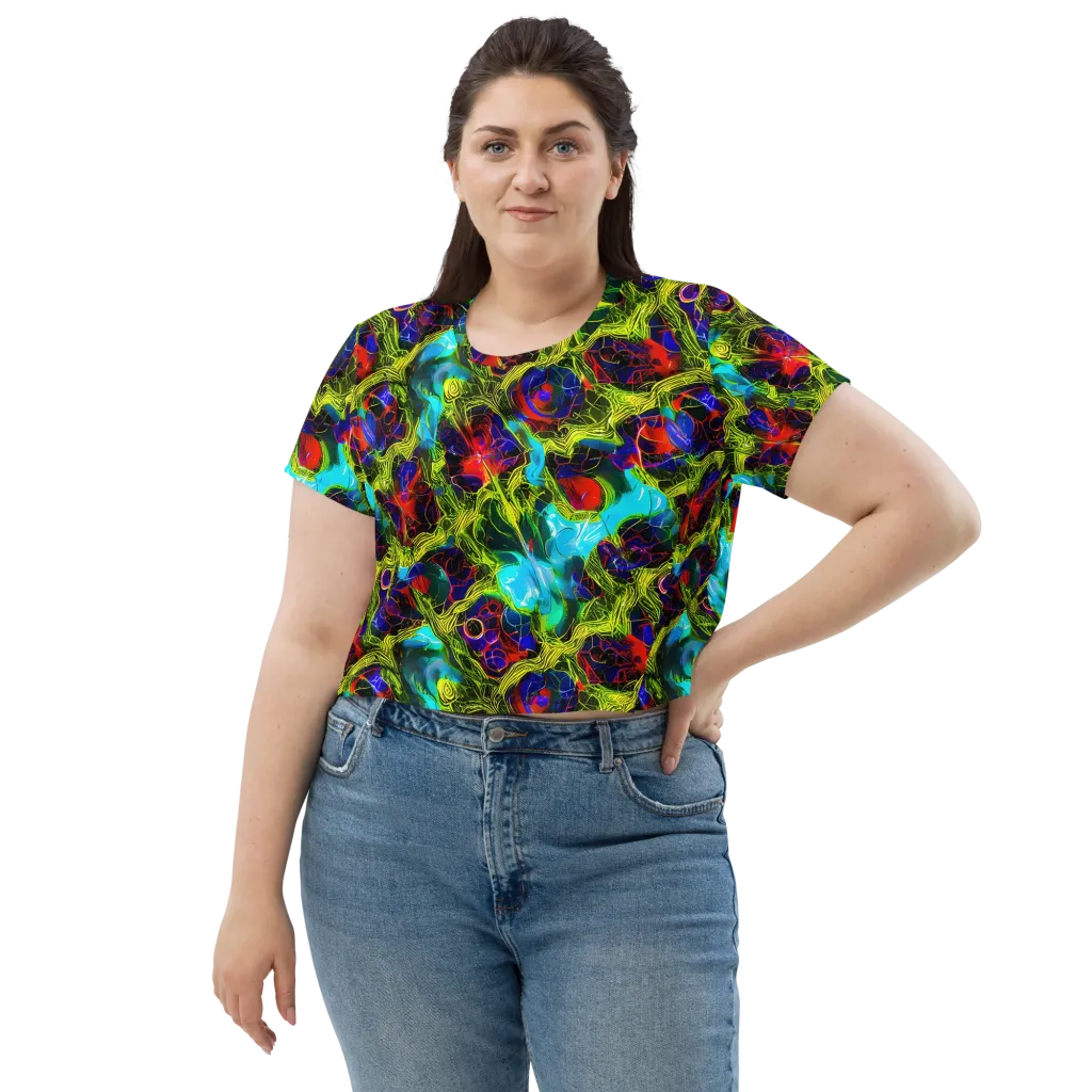 Chromatic Vines on Crop Tee — Front