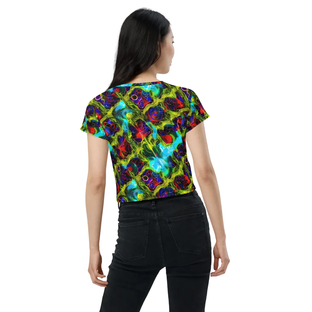 Chromatic Vines on Crop Tee — Back