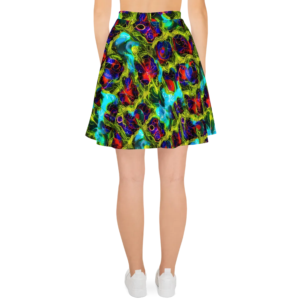 Chromatic Vines on Skater Skirt — Back