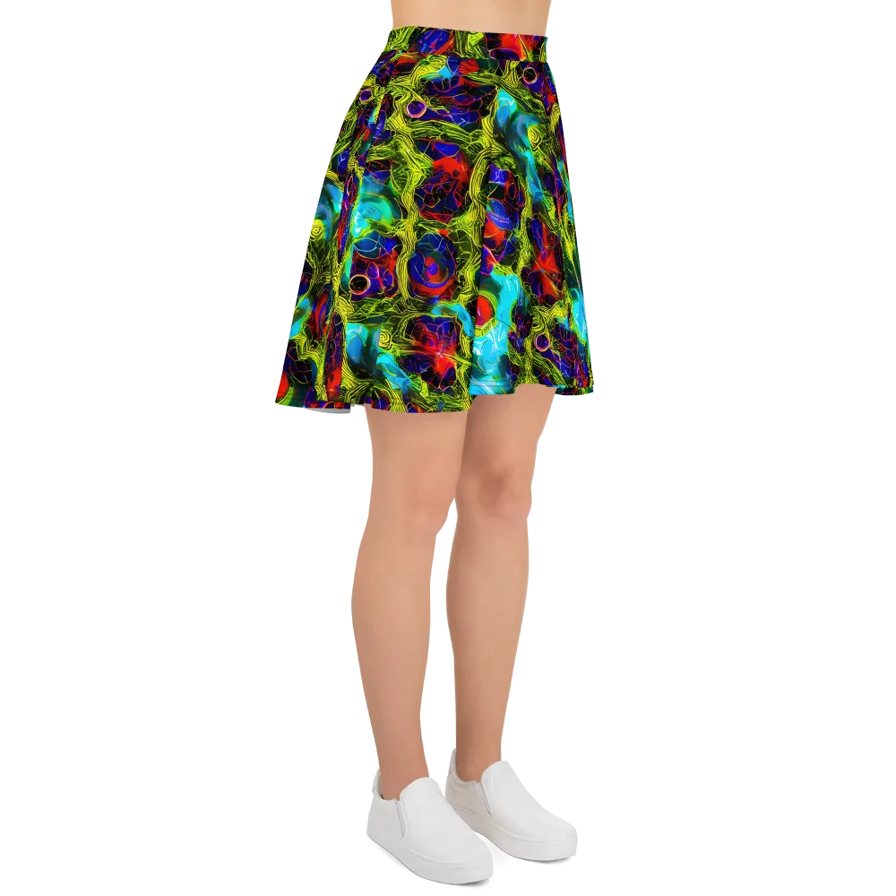 Chromatic Vines on Skater Skirt — Right