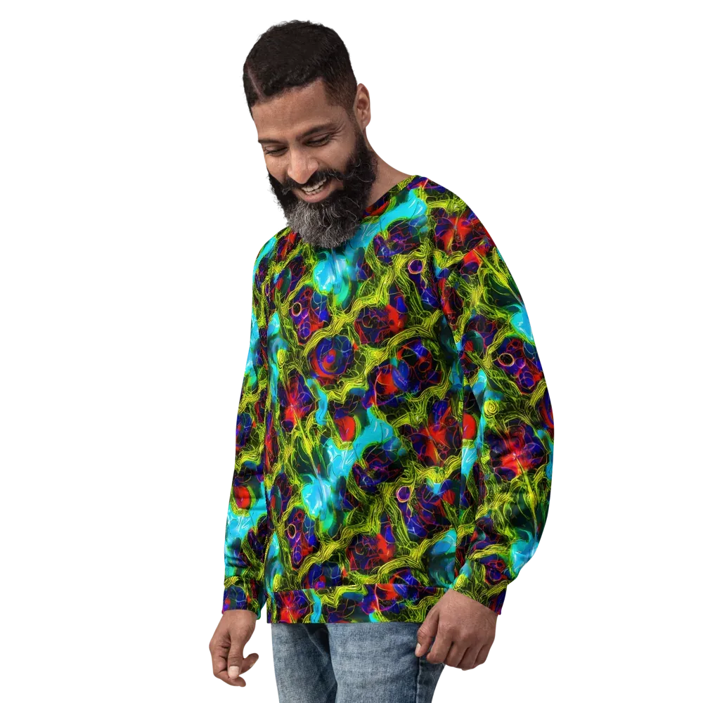 Chromatic Vines on Sweatshirt — Left Front