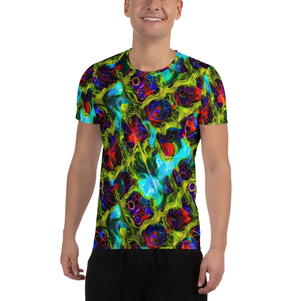 Chromatic Vines on Men's Athletic T-Shirt — Front