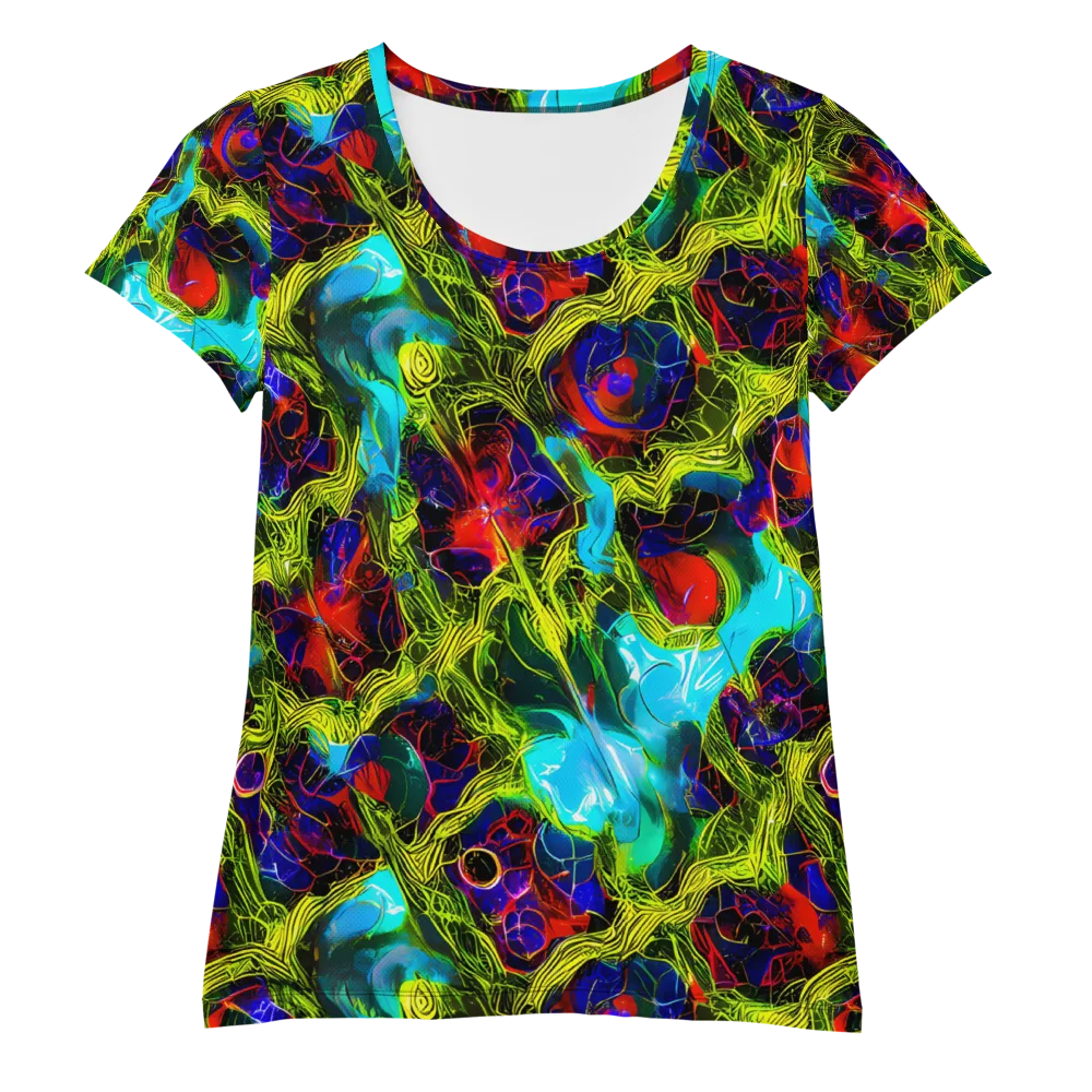 Chromatic Vines on Women's Athletic T-Shirt — Front