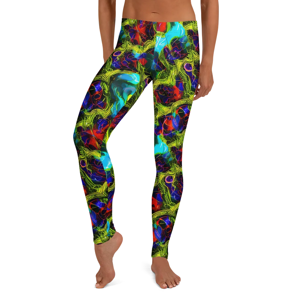 Chromatic Vines on Leggings — Front