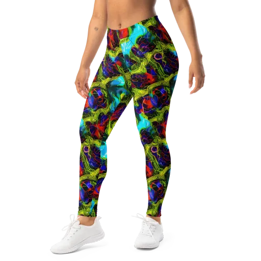 Chromatic Vines on a Leggings