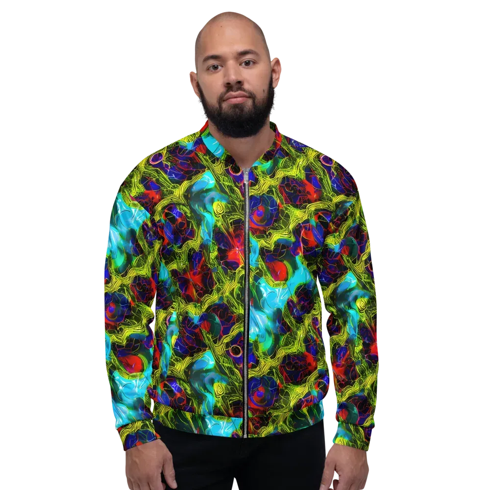 Chromatic Vines on Bomber Jacket — Front