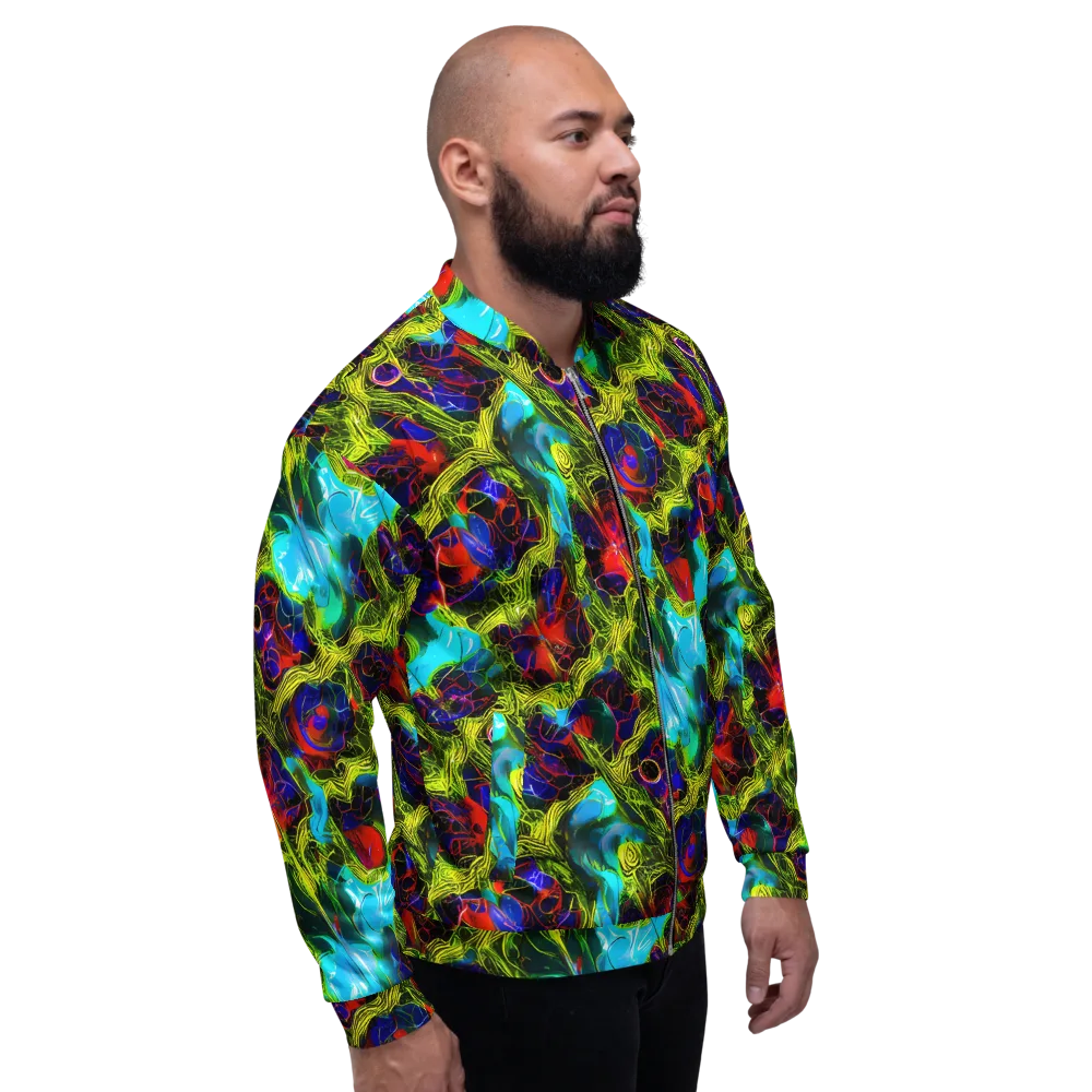 Chromatic Vines on Bomber Jacket — Right