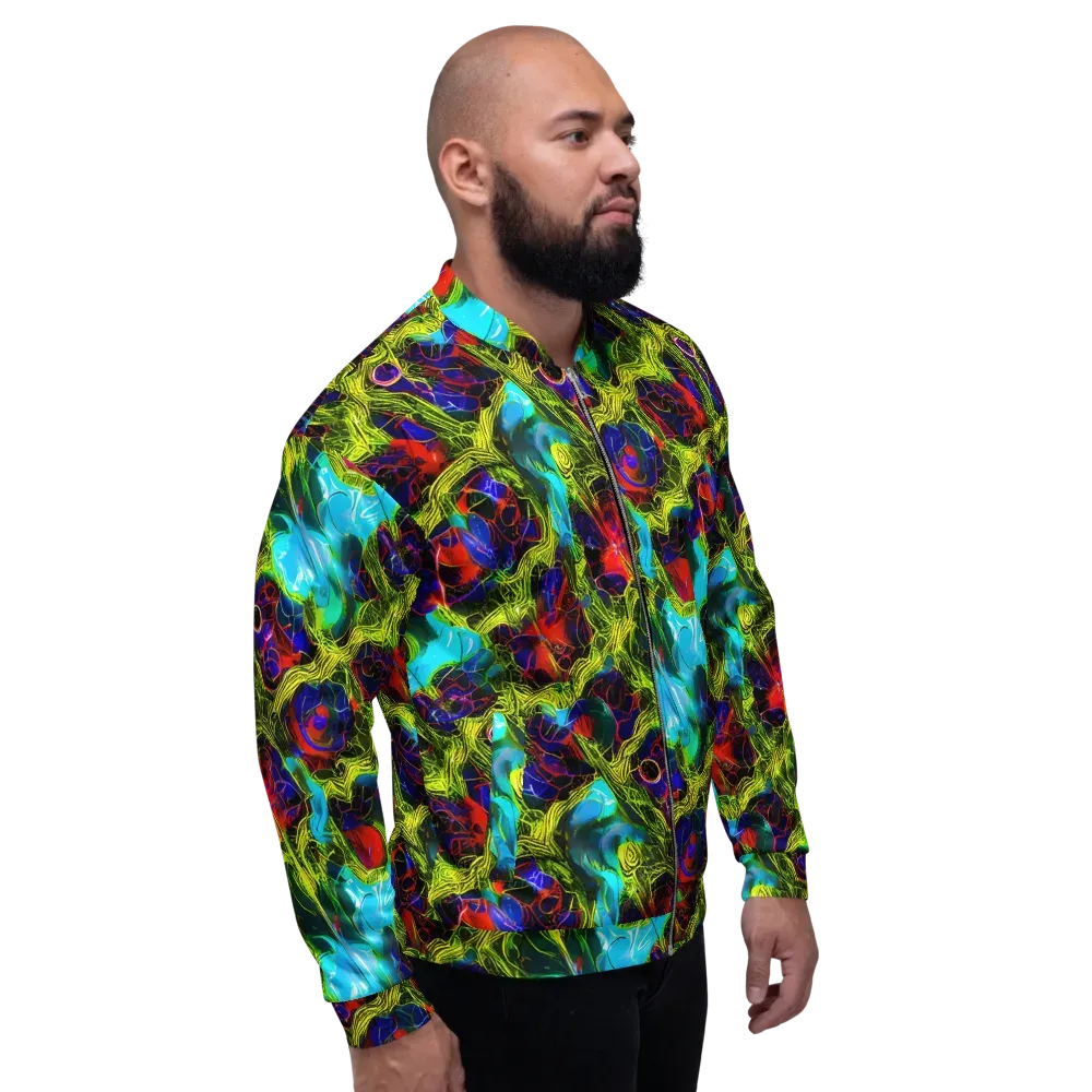Chromatic Vines on Bomber Jacket — Right