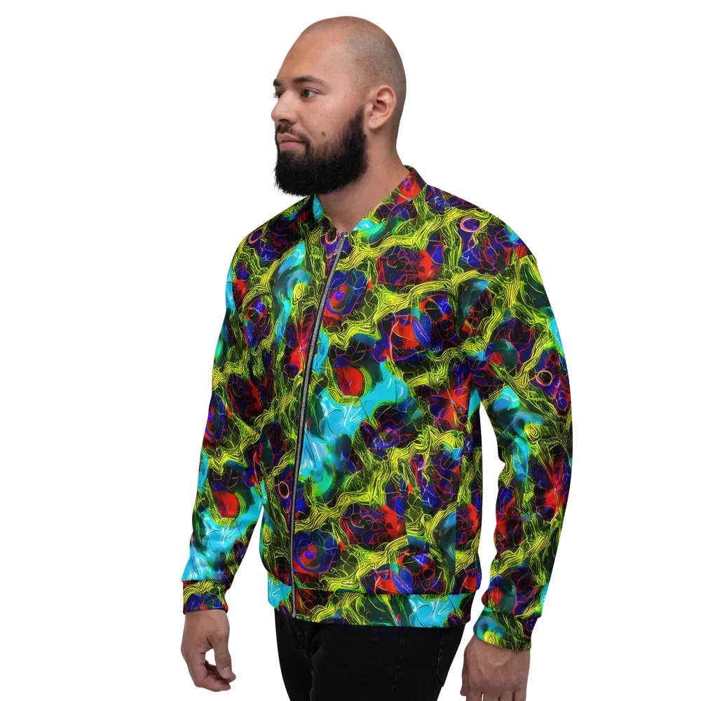 Chromatic Vines on Bomber Jacket — Left