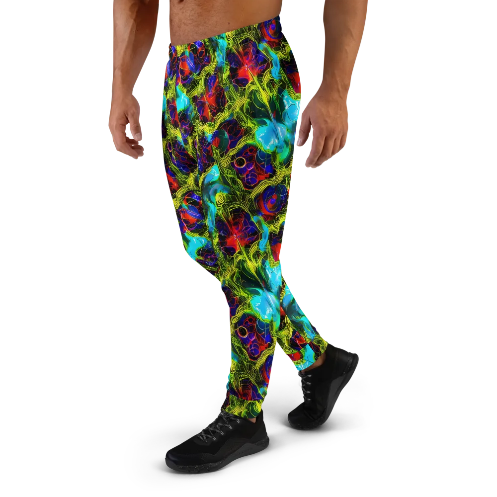 Chromatic Vines on Men's Joggers — Left