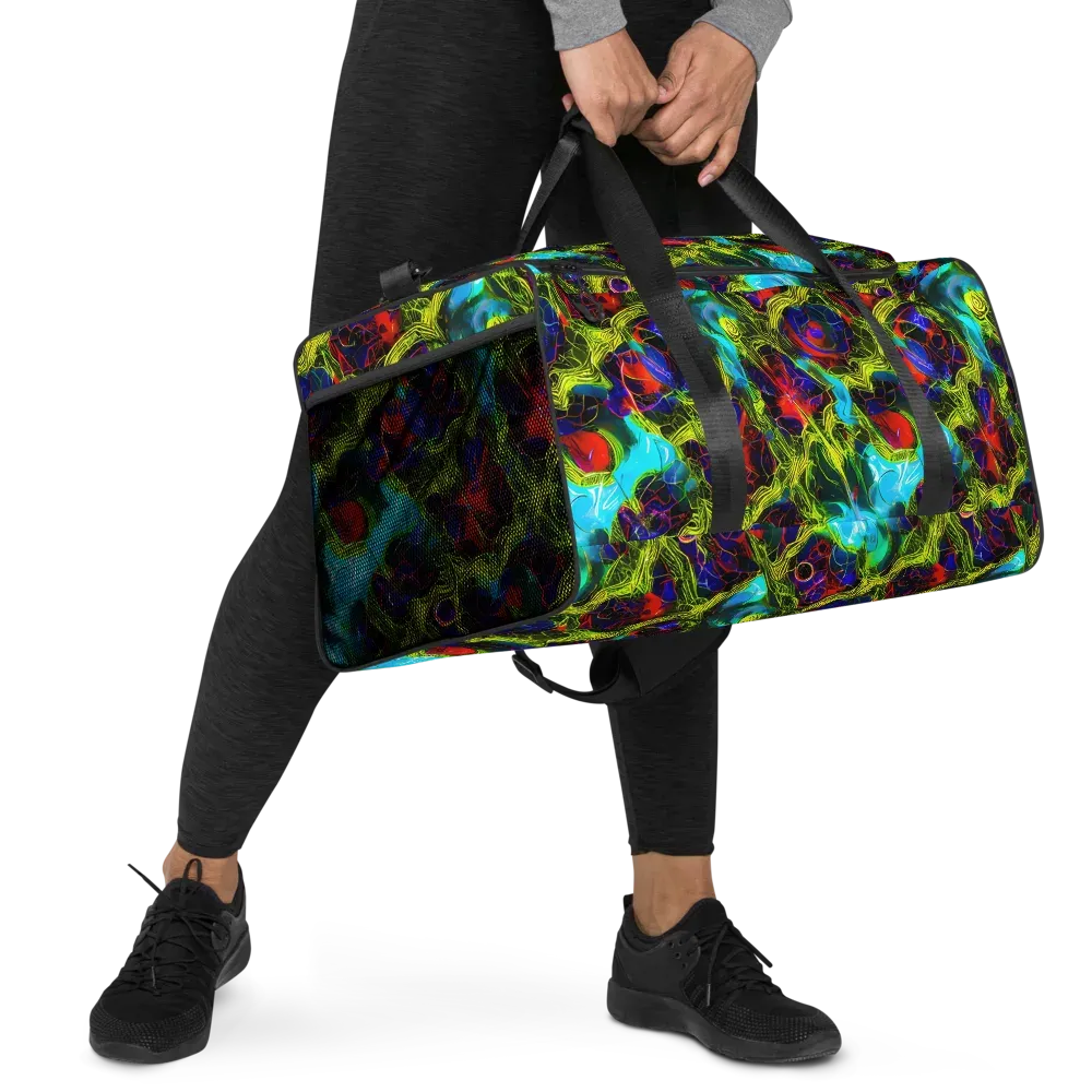 Chromatic Vines on Duffle Bag — Right Front