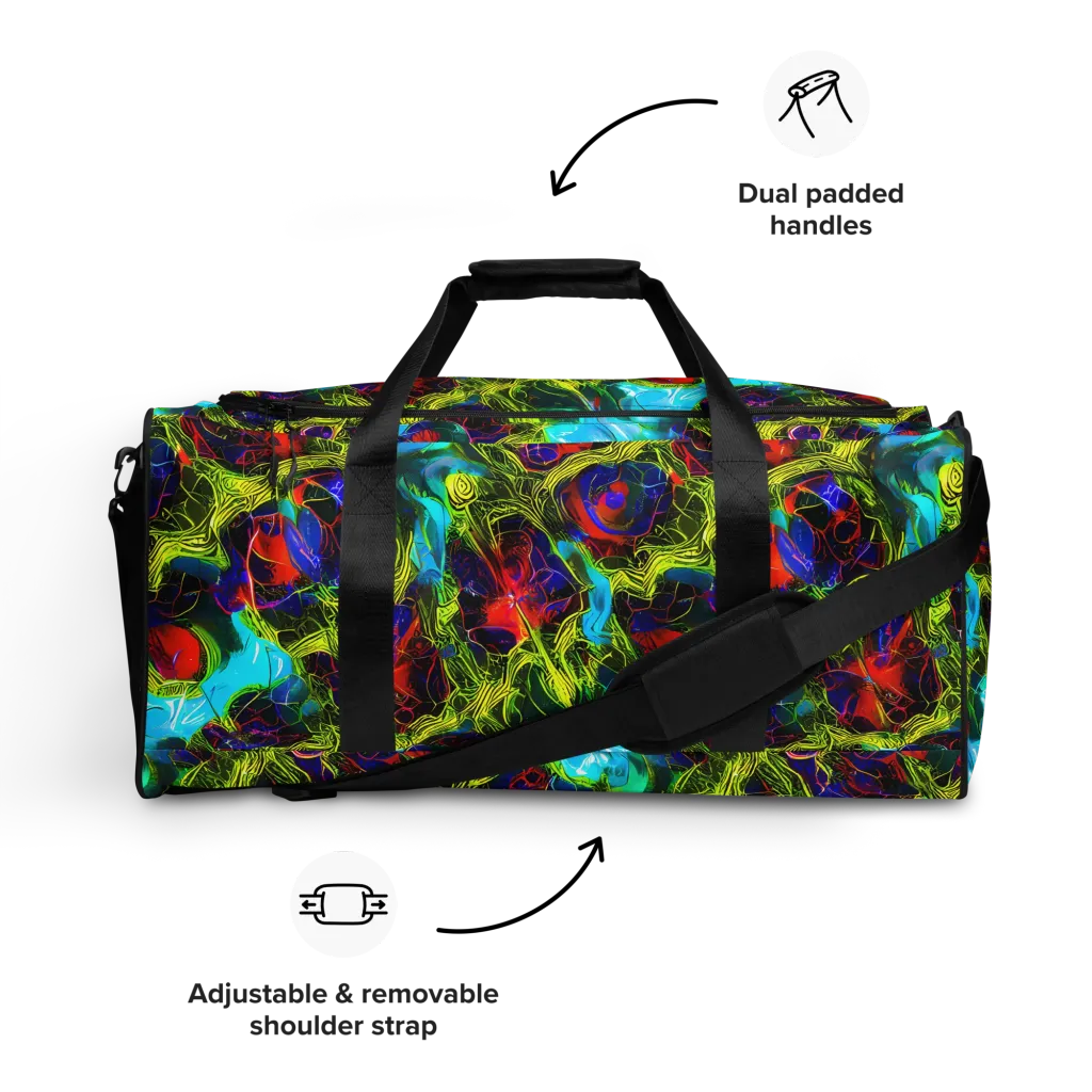 Chromatic Vines on Duffle Bag — Front