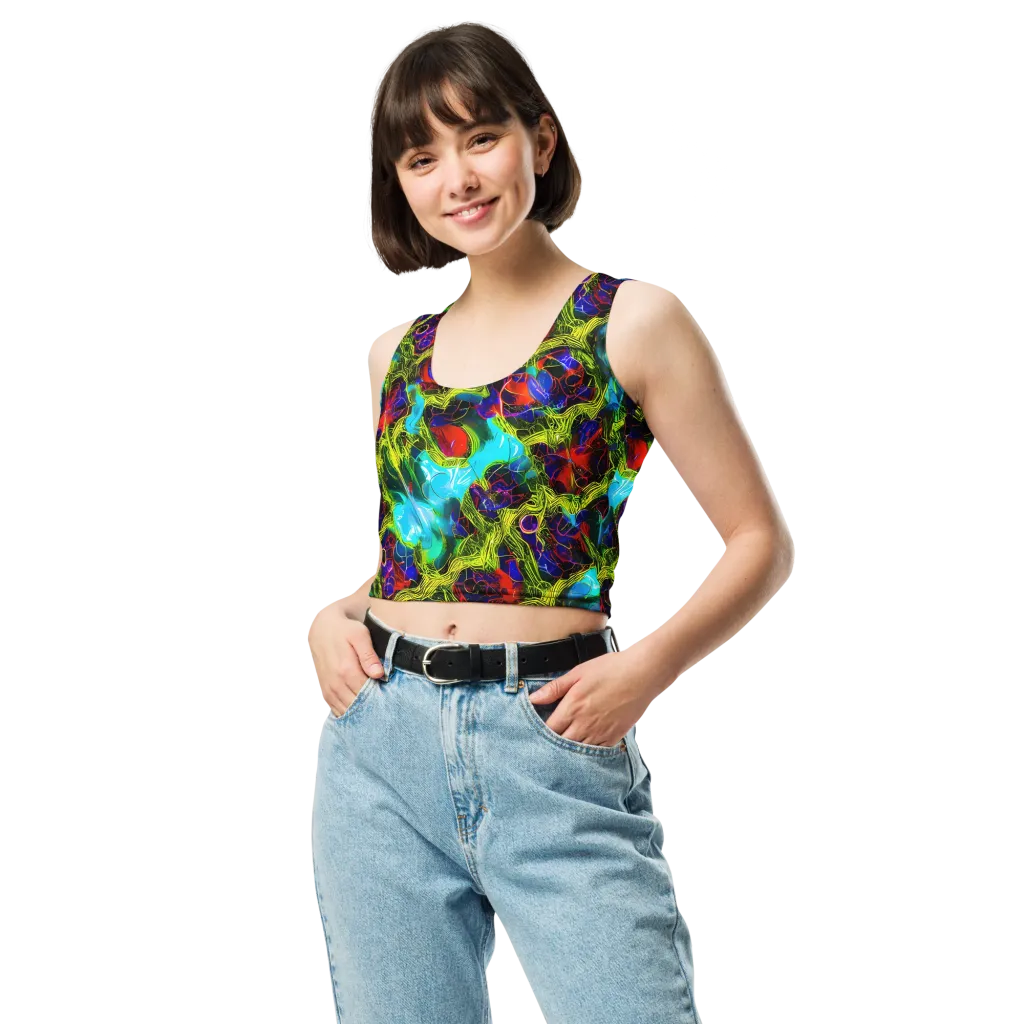 Chromatic Vines on Crop Top — Front