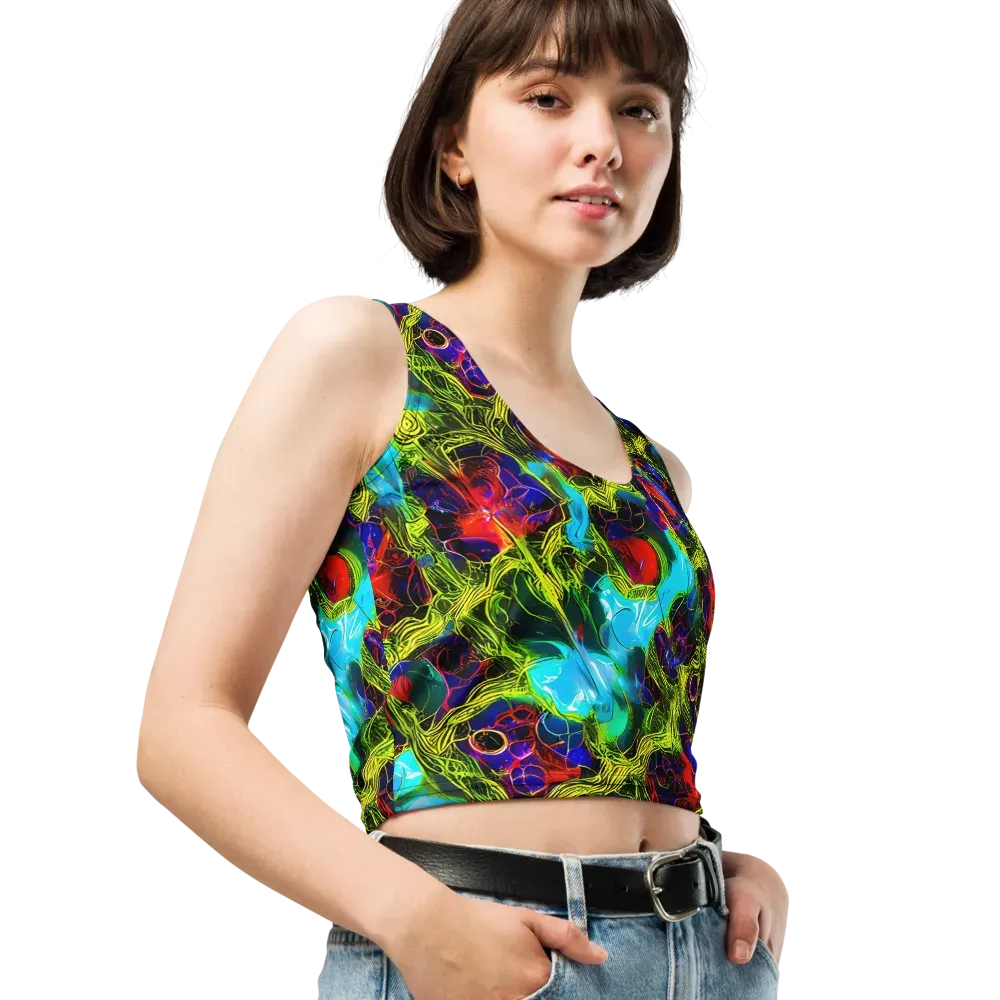 Chromatic Vines on Crop Top — Right Front