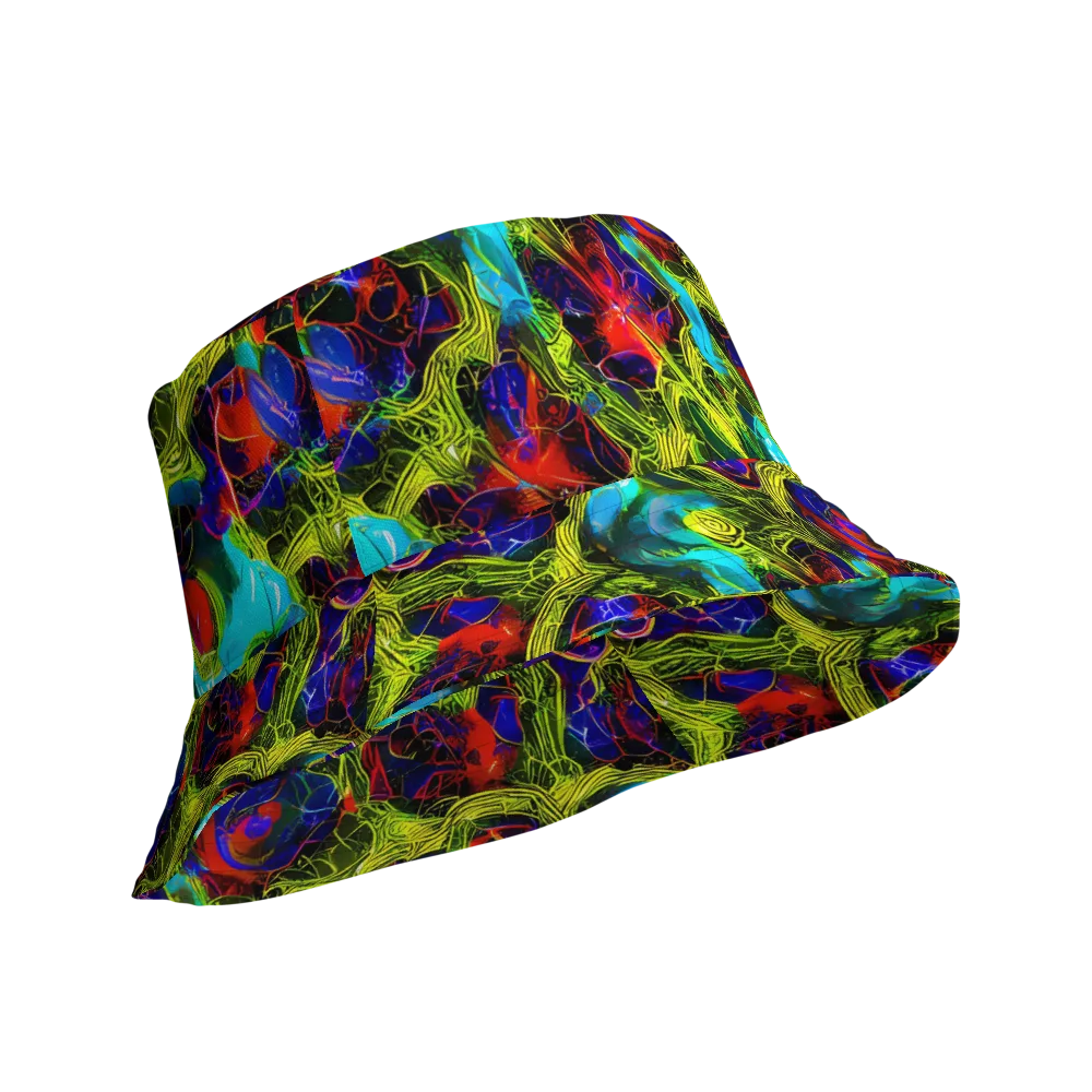 Chromatic Vines on Reversible Bucket Hat — Product details Outside