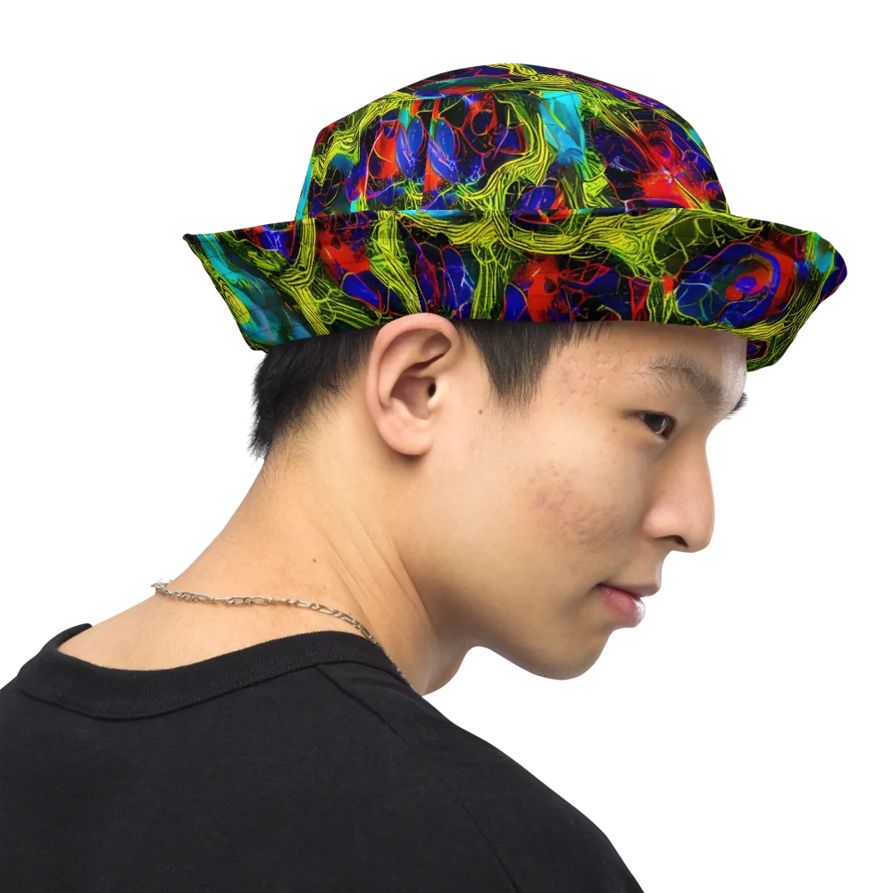 Chromatic Vines on Reversible Bucket Hat — Right Outside