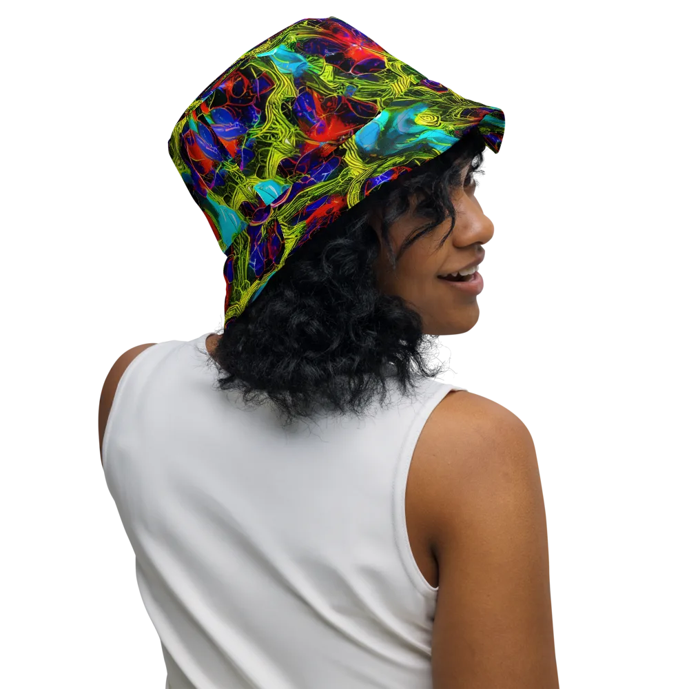 Chromatic Vines on Reversible Bucket Hat — Right Outside