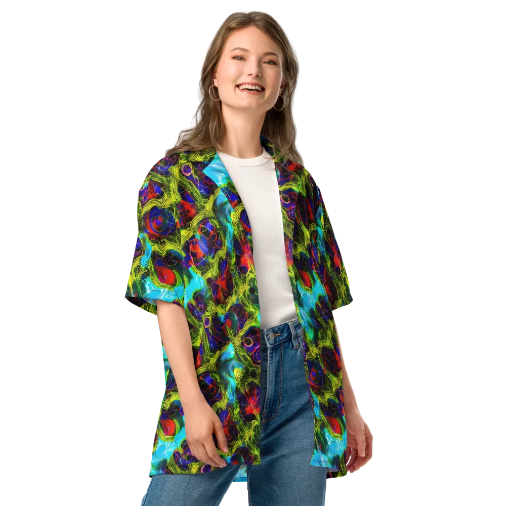 Chromatic Vines on Button Shirt — Front