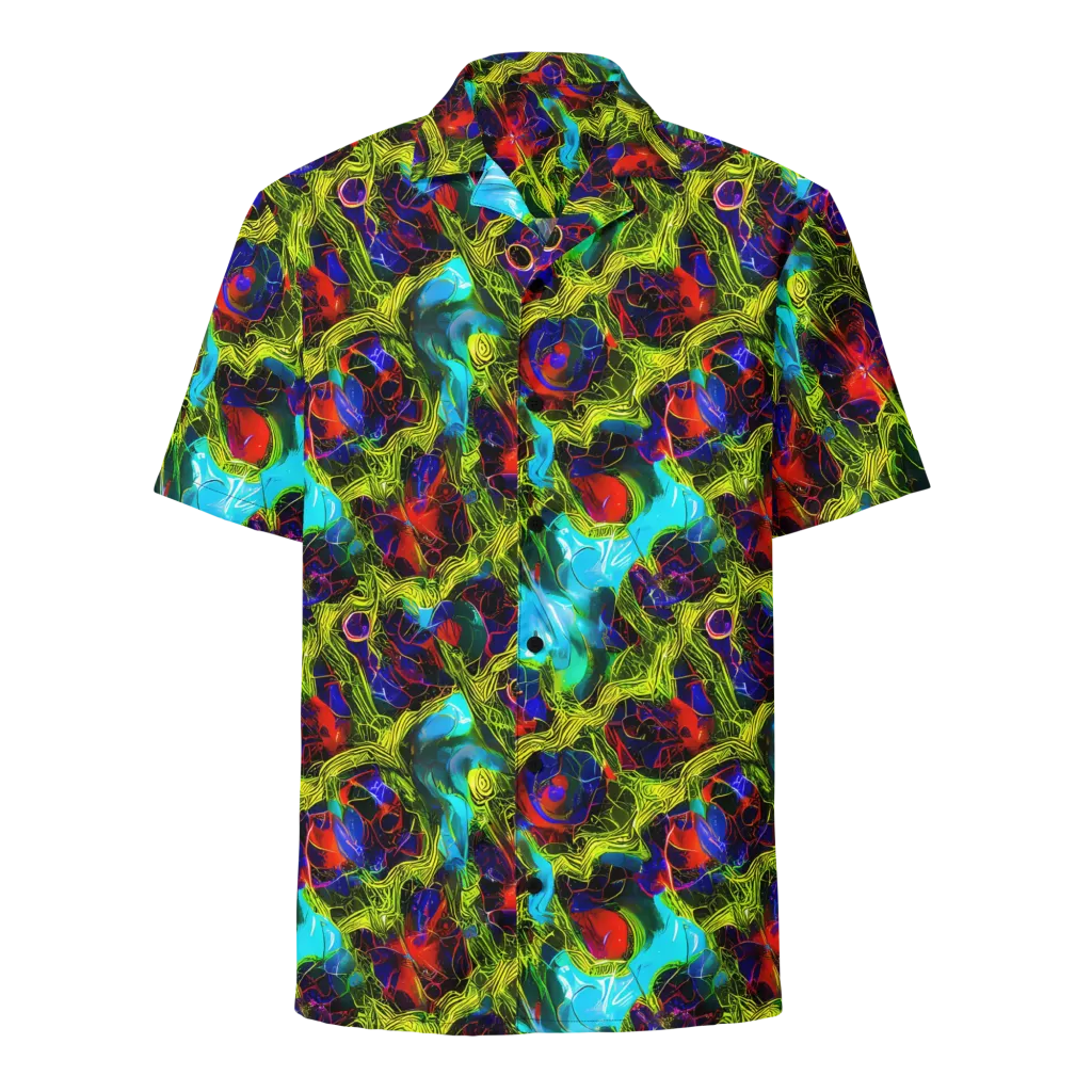 Chromatic Vines on Button Shirt — Front