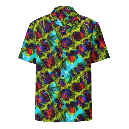 Chromatic Vines on a Button Shirt
