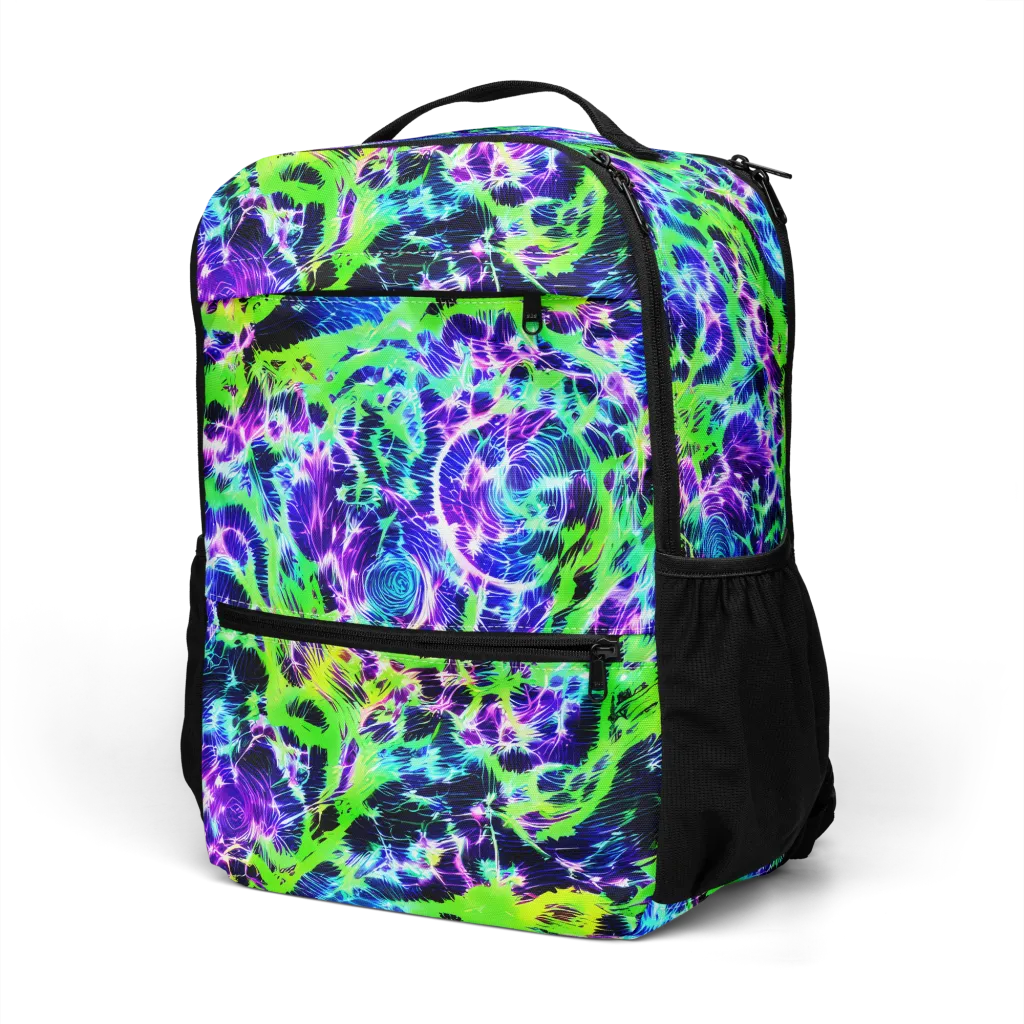 Plasma Spiral on Utility Backpack — Left Front