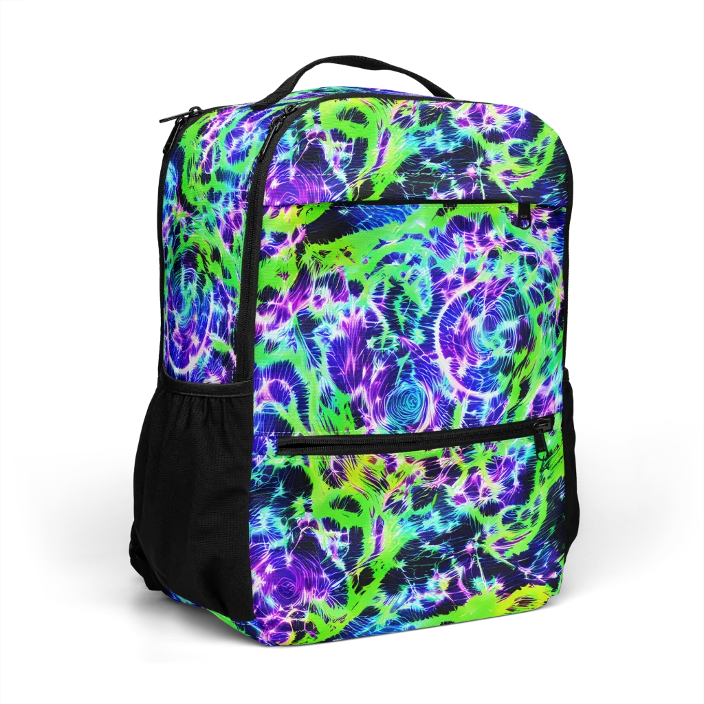 Plasma Spiral on Utility Backpack — Right Front