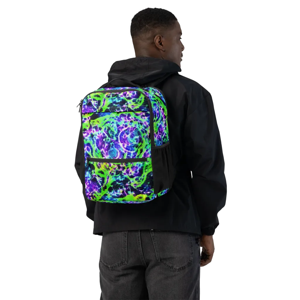 Plasma Spiral on Utility Backpack — Back