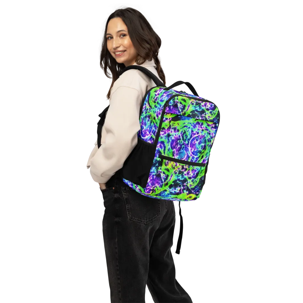 Plasma Spiral on Utility Backpack — Back