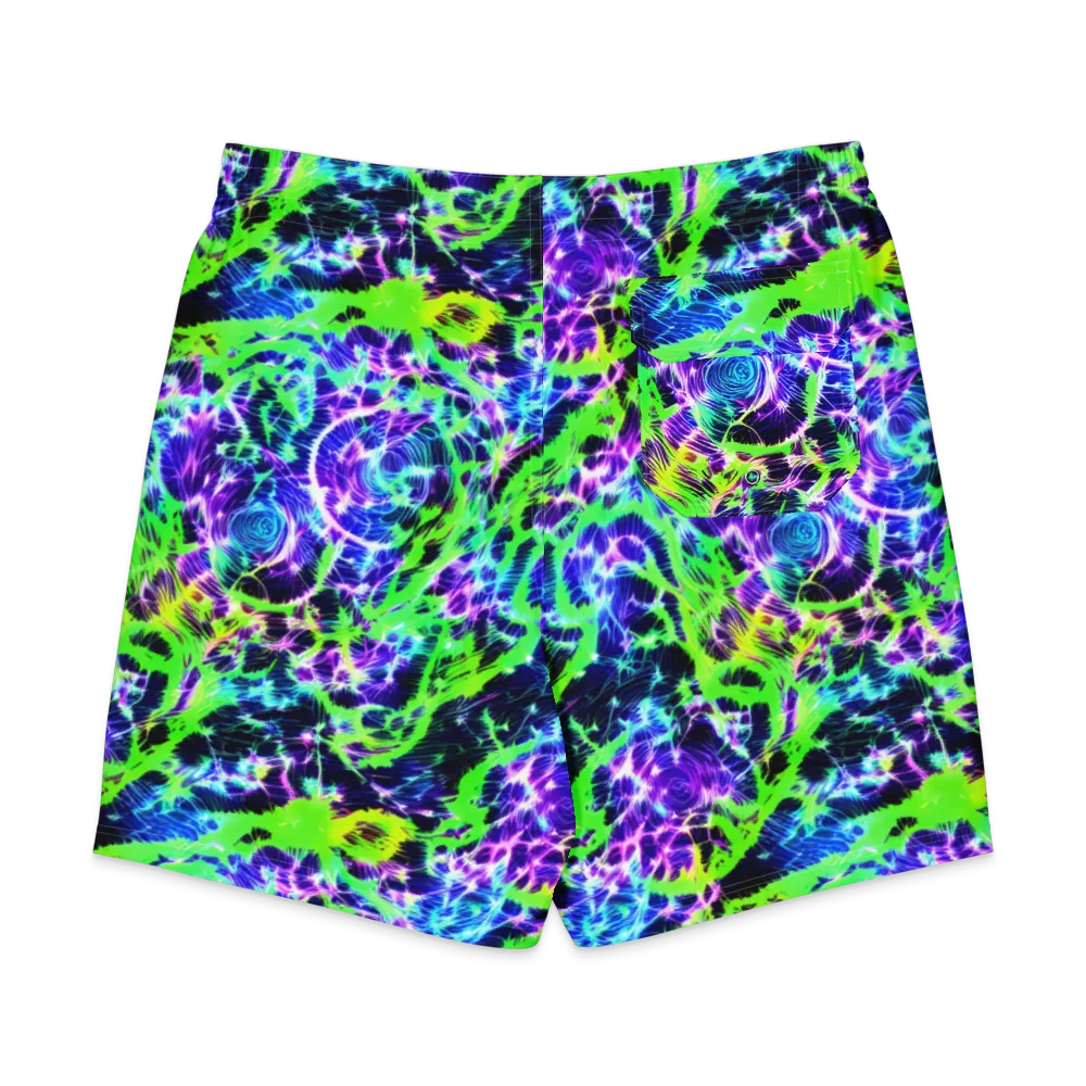 Plasma Spiral on Men's Board Shorts — Back