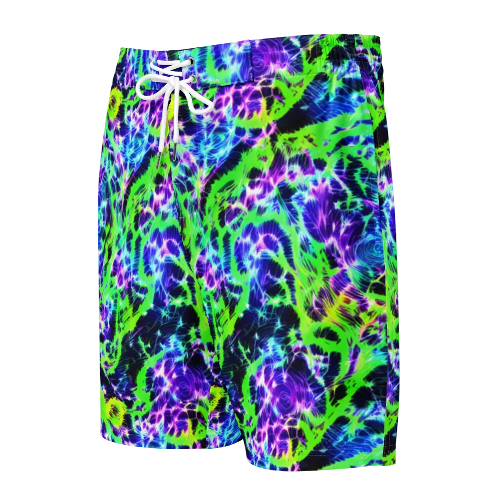 Plasma Spiral on Men's Board Shorts — Front