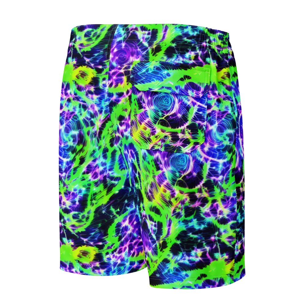 Plasma Spiral on Men's Board Shorts — Back