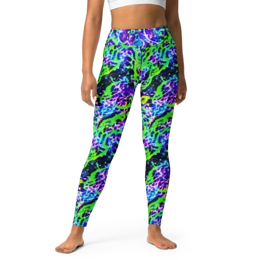 Plasma Spiral on a Yoga Leggings