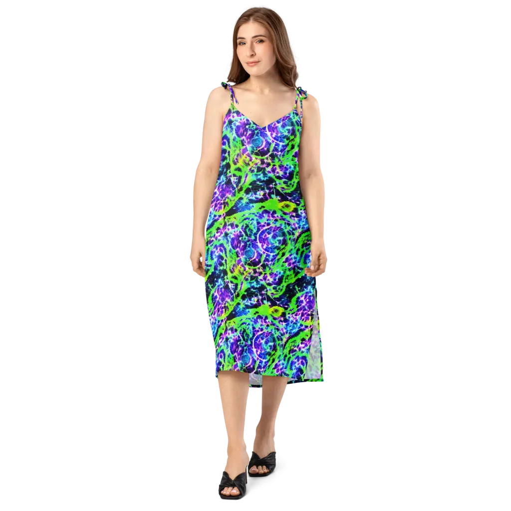 Plasma Spiral on Slip Dress — Front