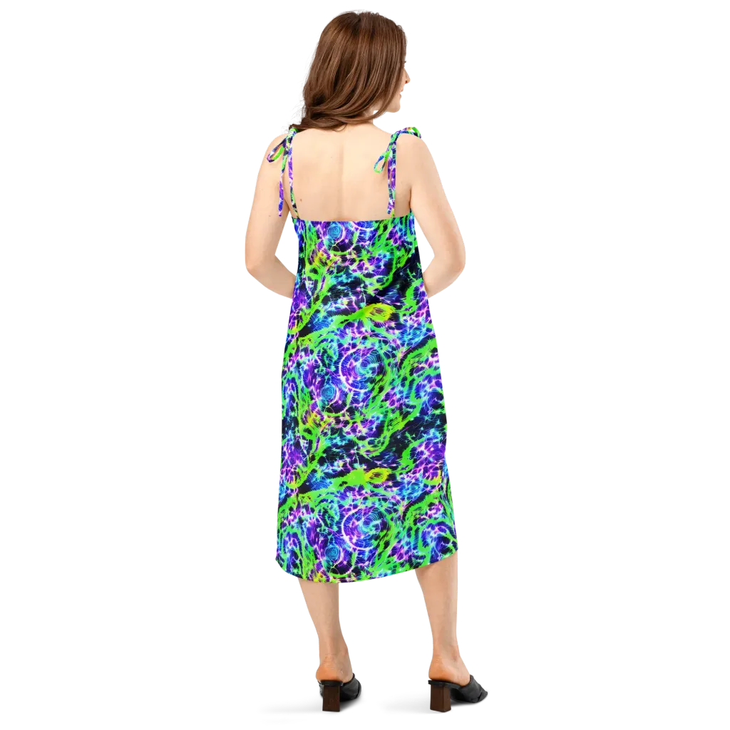 Plasma Spiral on Slip Dress — Back