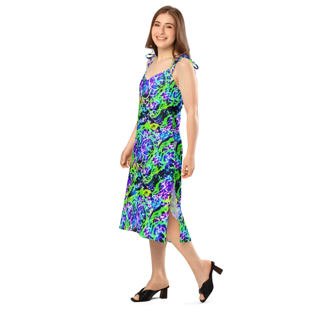 Plasma Spiral on Slip Dress — Left Front
