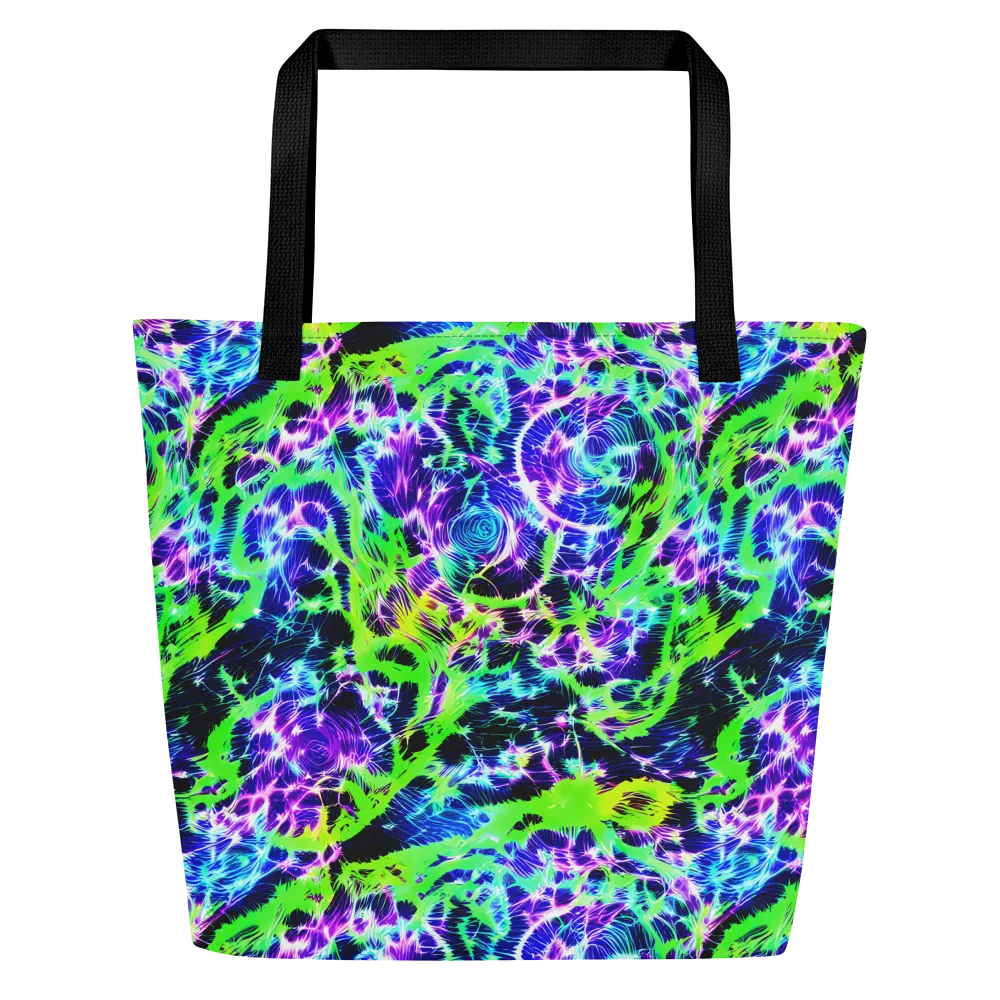Plasma Spiral on Large Tote Bag W/ Pocket — Front