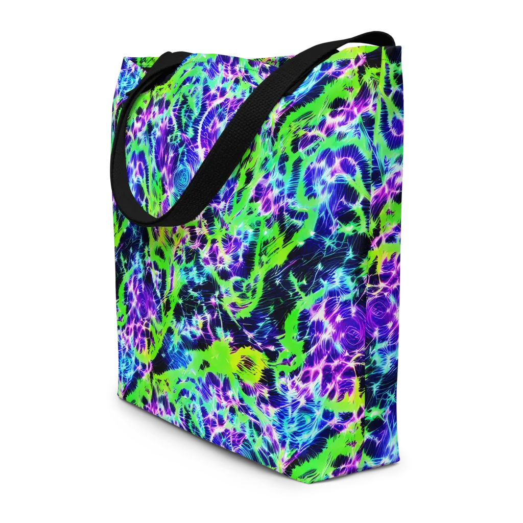 Plasma Spiral on Large Tote Bag W/ Pocket — Front