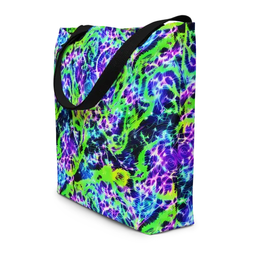 Plasma Spiral on a Large Tote Bag W/ Pocket