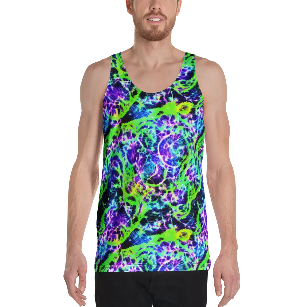 Plasma Spiral on Men's Tank Top — Front