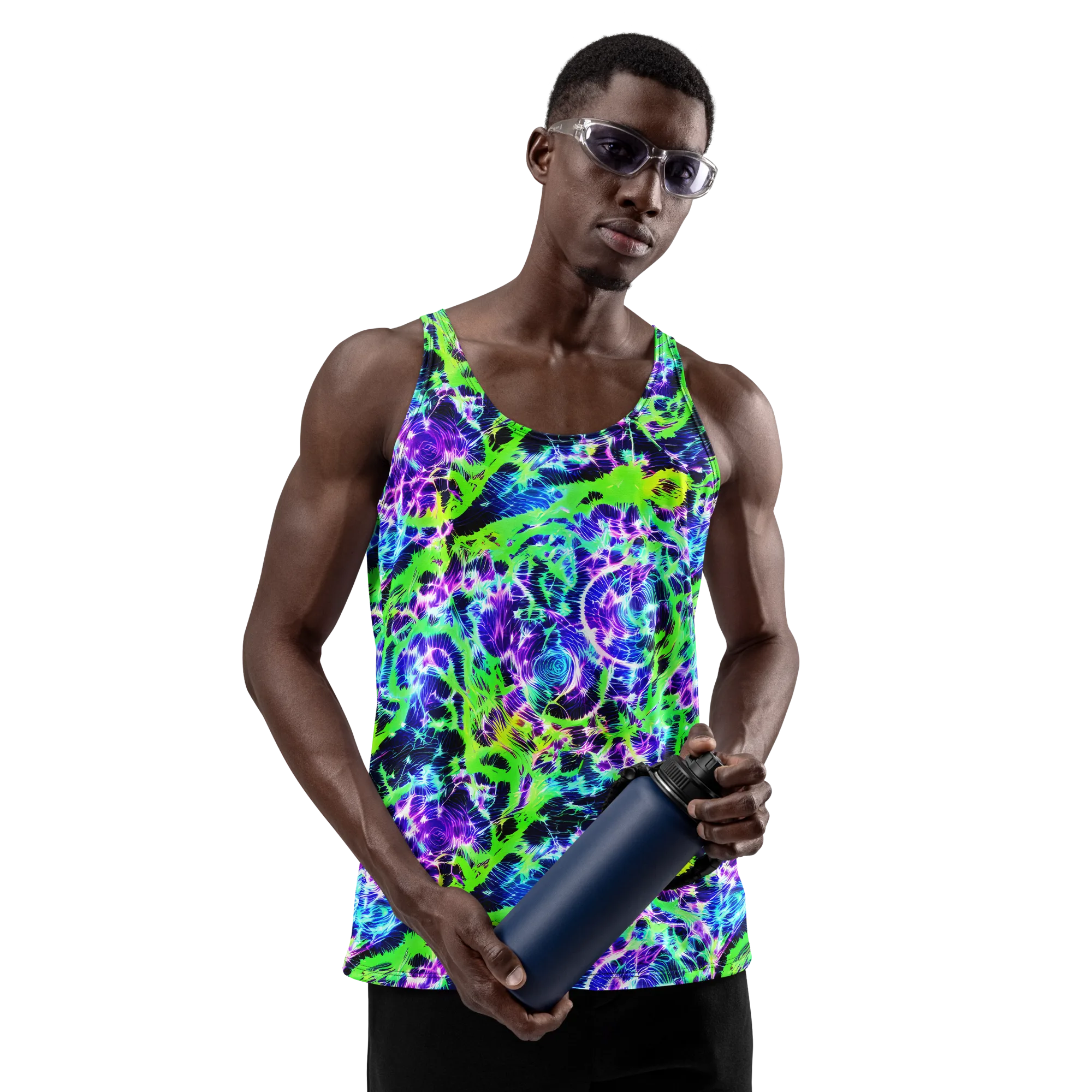 Plasma Spiral on Men's Tank Top — Front