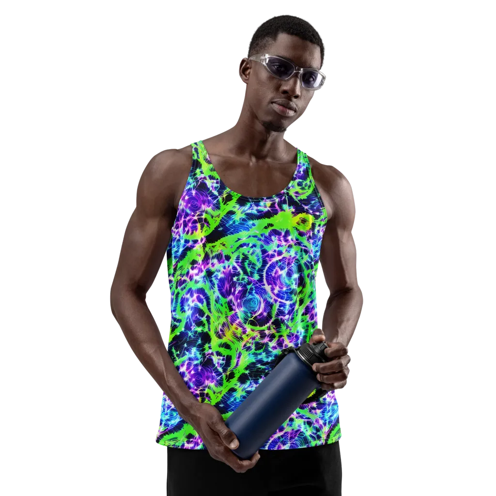 Plasma Spiral on Men's Tank Top — Front