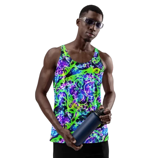 Plasma Spiral on a Men's Tank Top