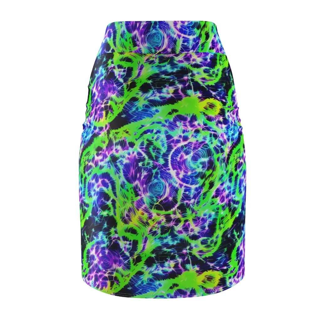 Plasma Spiral on Pencil Skirt — Back